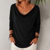 Womens Long Sleeve Shirts Tunic Tops Oversized Tshirts Loose Fit Fall Fashion Tops Clothes