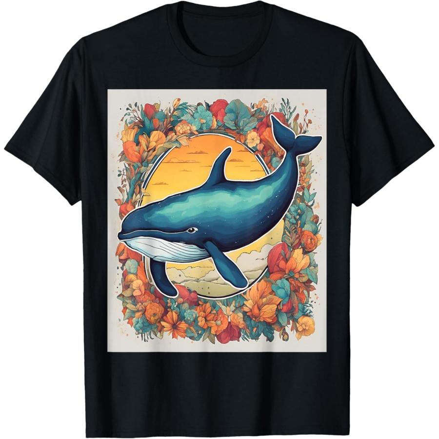 Majestic Whale_ Ocean s Song T-Shirt S