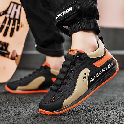 Sneakers Casual Herren Retro Laufschuhe Mode Leder Atmungsaktiv Höhe Erhöht Flache Plateau Board Schuhe