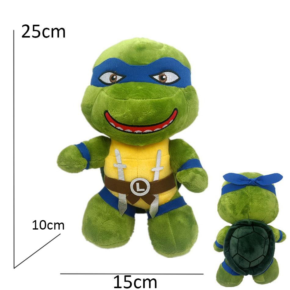 New 12/25cm Teenage Mutant Ninja Turtles plush doll keychain plush TNNT Donatello Mickey Raphael Leonardo Character Stuffed Toys