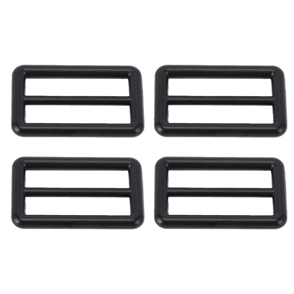 10 Stück Tri-Glide Schnallen 4,8x3cm Legierung Befestigungsschieber für Gürtel Taschen Gurtband Riemen DIY Basteln Schwarz
