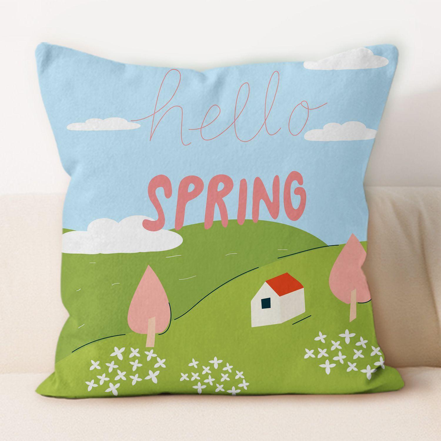 

Spring-themed Pillows, Decorative Sofa Pillows, Car Lumbar Support Pillows, Nap Pillows 50x 50cm(without core)