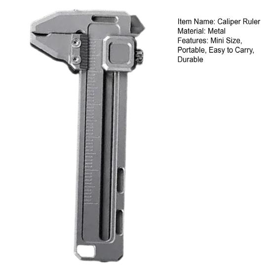 Mini Metal Caliper Ruler Durable Construction High Precision Compact Design Multi-Functional Caliper Measuring Tool