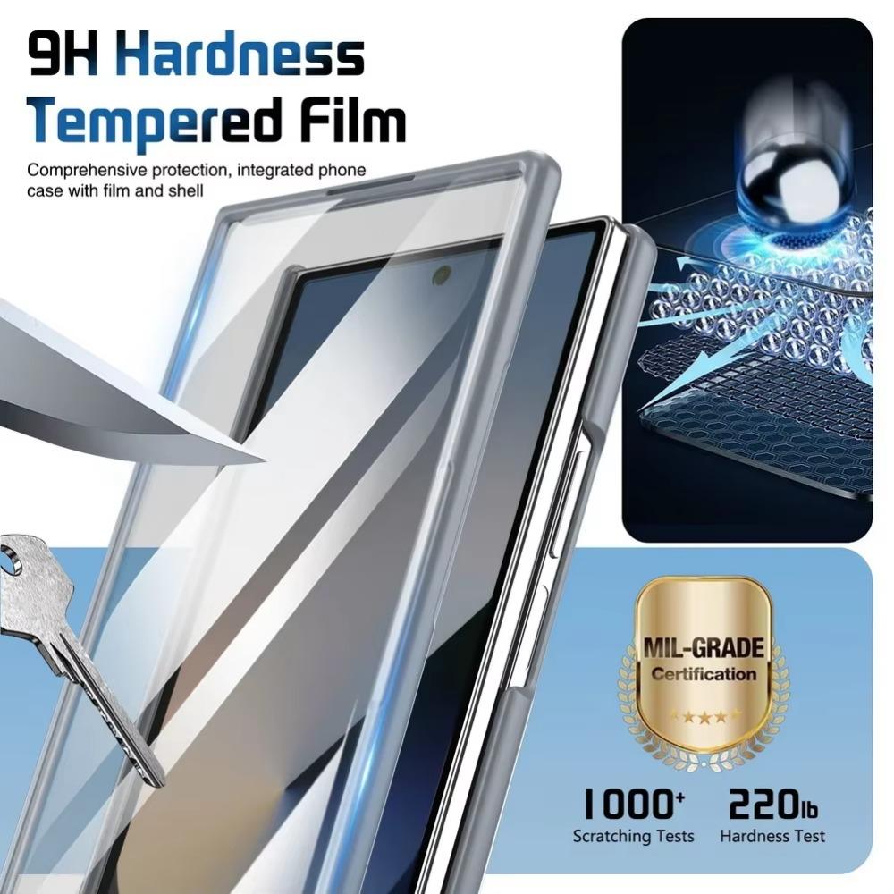 Busine Sle Multifunctional Lens Holder with Wristband Tempered Glass Film Case for Samsung Galaxy Z Fold 7 6 5 4 3 Protect Cover