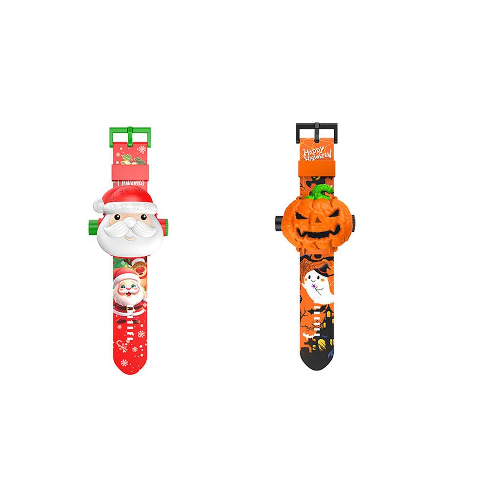 Cartoon Halloween Watch 24 Kinds of Projection Patterns Children's Perfect Holiday Gifts Fun Children's Watches.