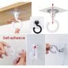 10Pcs 360-degree Rotatable Self-adhesive Ceiling Hook, Used for Chandeliers, Plant Lights, Wind Chimes, Hanger Hooks