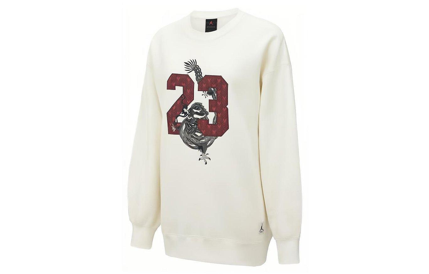 Jordan Year Of The Dragon CNY Series Sweatshirt Women s Ivory FZ6450-133 L