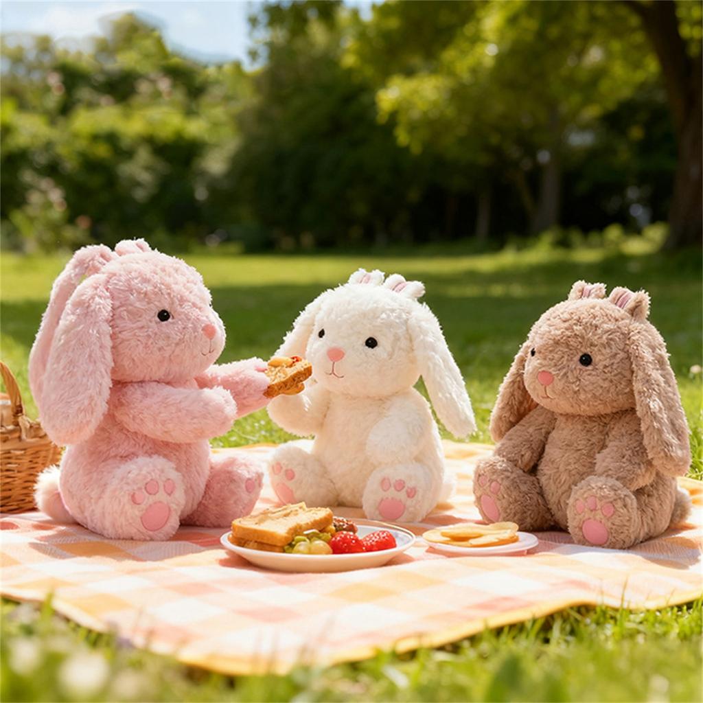 Plush Bunny Stuffed Animal Soft Long Ear Rabbit Doll Plush Toy for Kids and Collectors Suitable for Home Decoration and Gift Giving