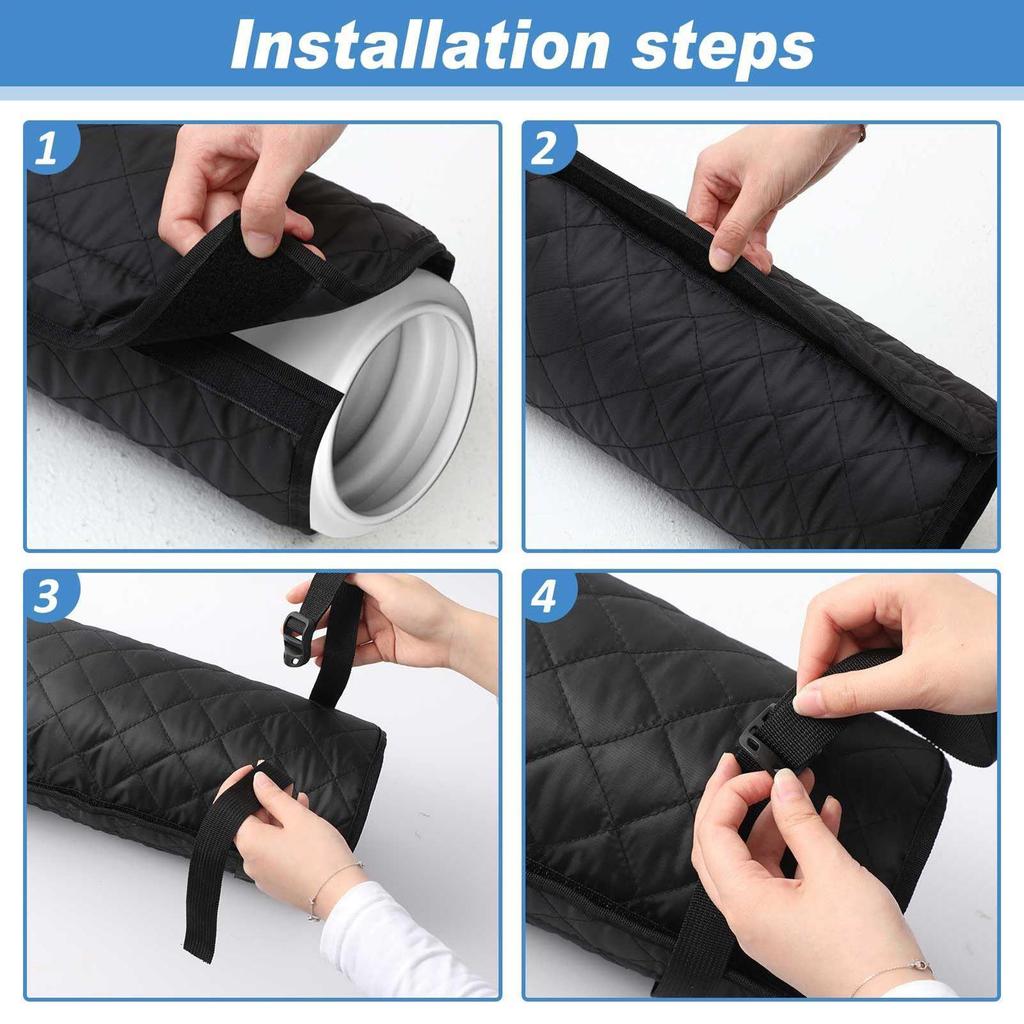 Portable AC Hose Insulation Protective Tube Wrap AC Hose Duct Vent Insulation Sleeve For Home Living Room Kitchen Apartment