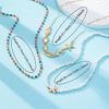 Bohemian Turtle Shell Dolphin Starfish Beaded Necklace for Women Colorful Rice Beads Choker Necklace Ocean Style Jewelry Gift
