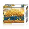 Golden Wooden Jigsaw Puzzle Wealth Tree 1000 Pieces, Popular Korean Puzzle
