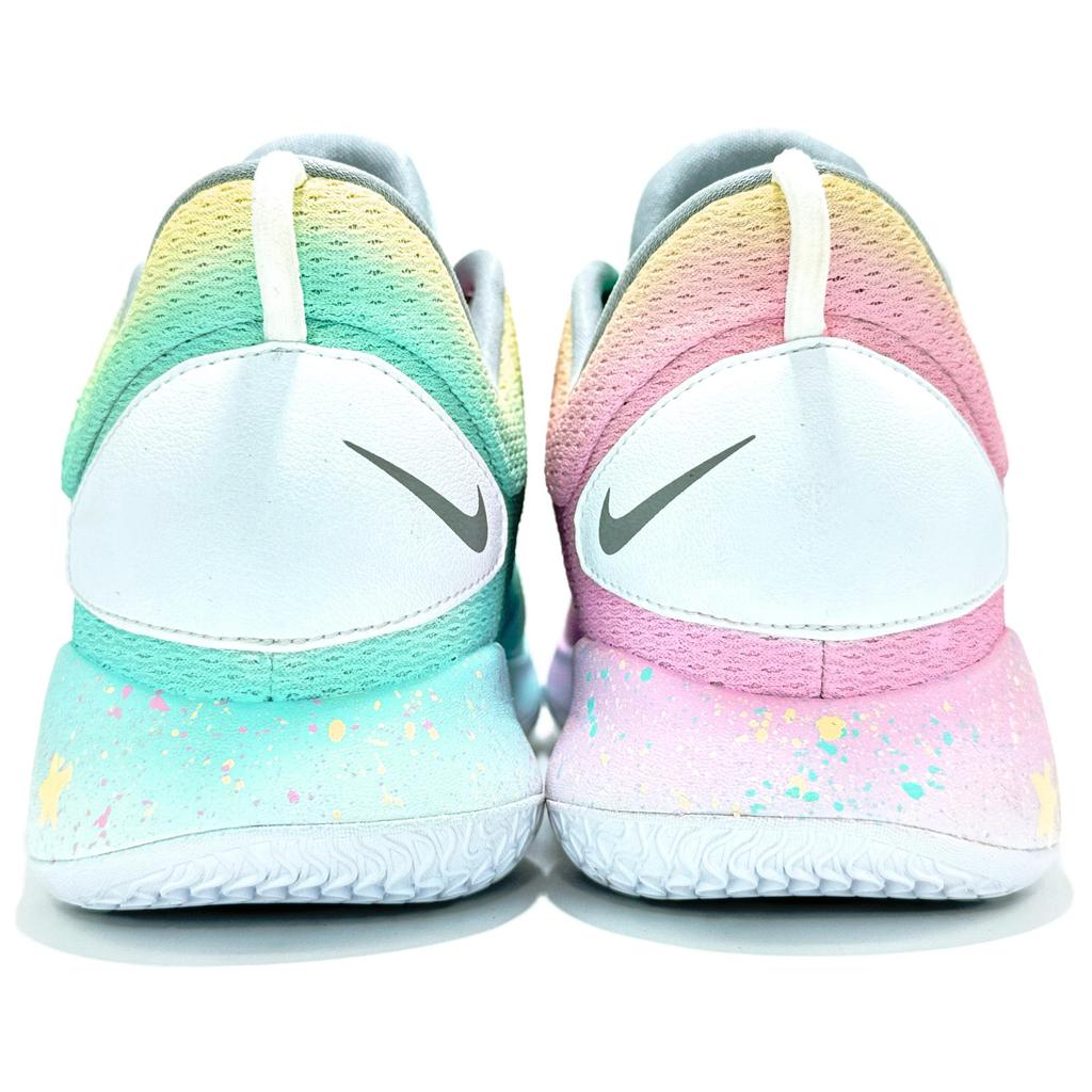 Nike Hyperdunk X Mesh Cushioning Slip Resistant Abrasion Resistant Low Top Basketball Shoes Men's Cyan Pink AR0465-100(Team479-)