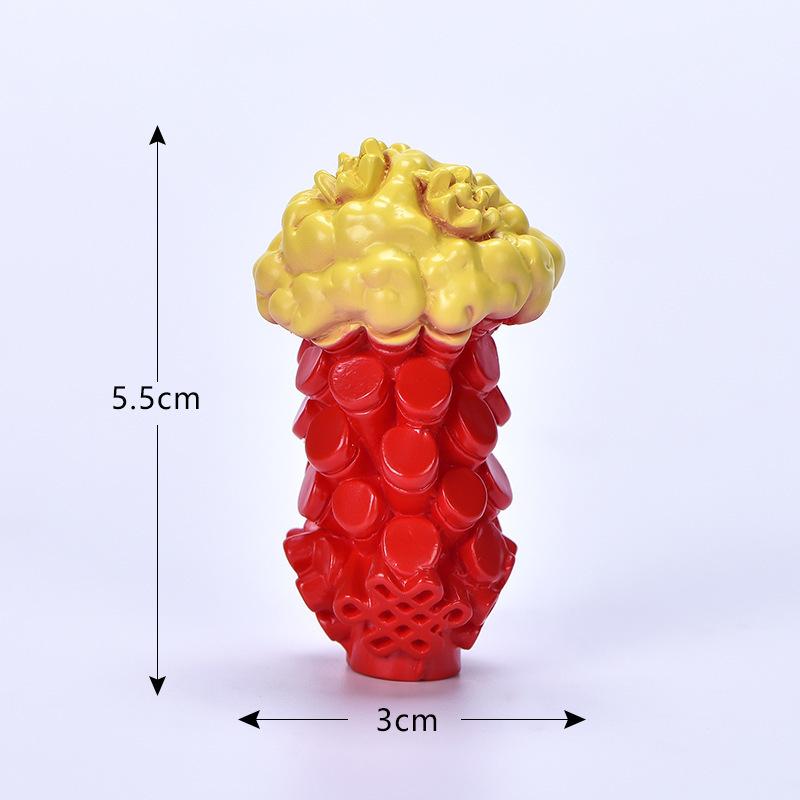 Tigerförmige Auto-Dekorationen, Figuren Miniaturen Handwerk, Glücksbringer Tiger Laternen Statue, Festlich