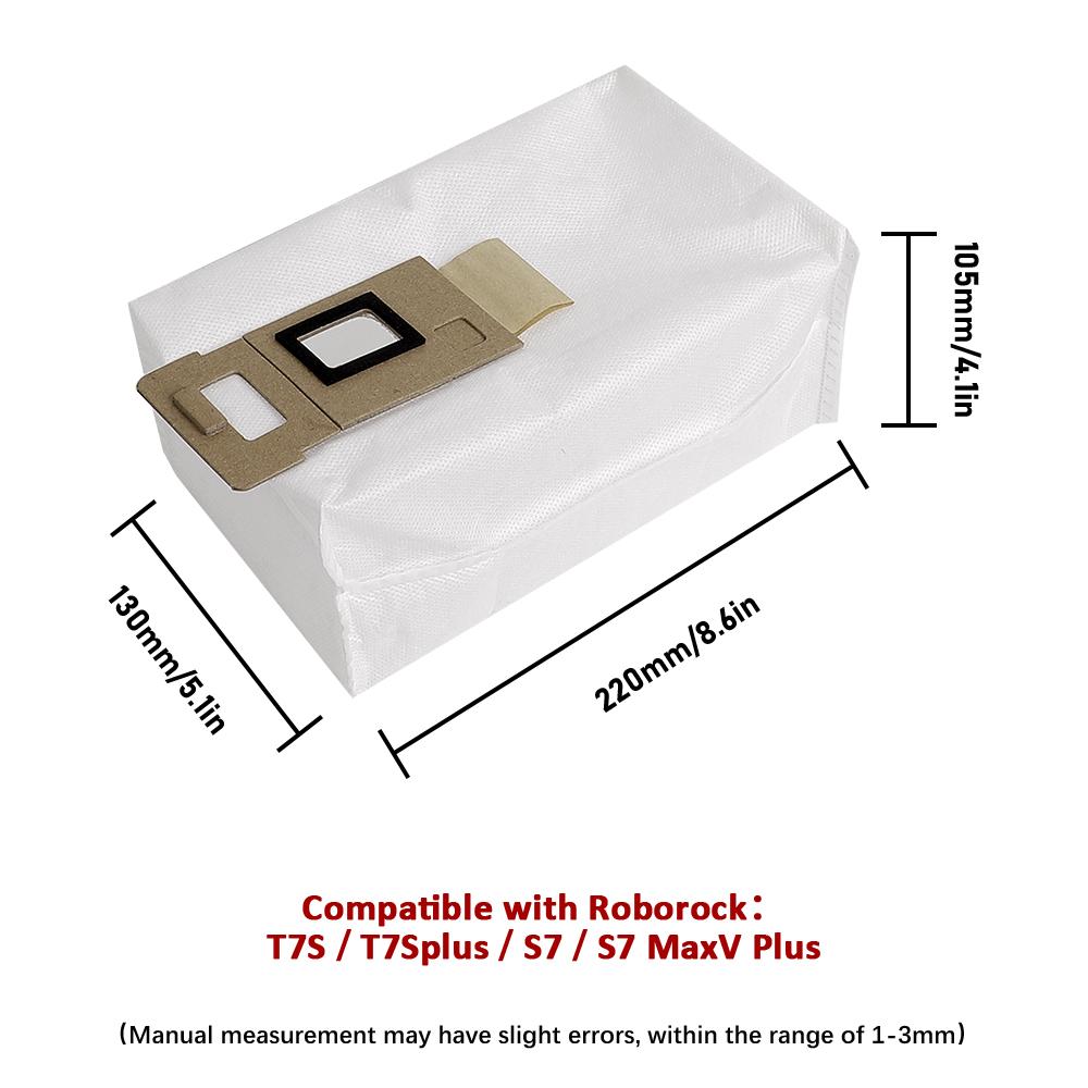Dust Bag Replacement Accessories FOR Roborock US Version S7 S7 MaxV Plus T7S T7S Plus S7 Plus Robot Vacuum Dust Bin Dust Box