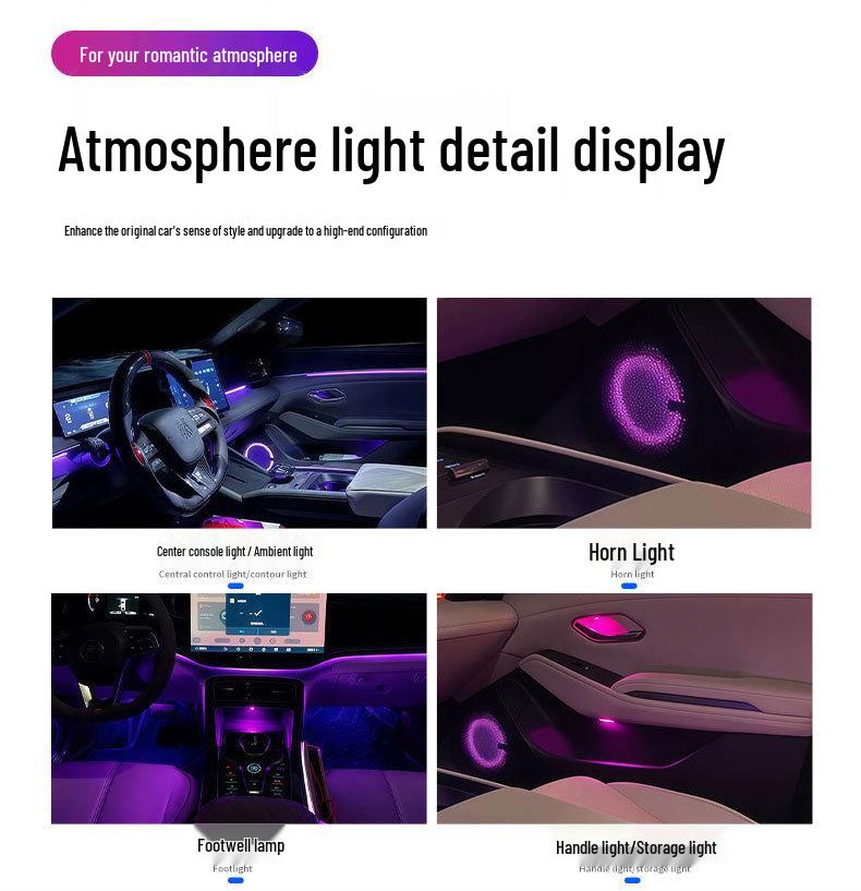 BYD Qin PLUS/L Dynamic Ambient Car Interior Flowing Lights