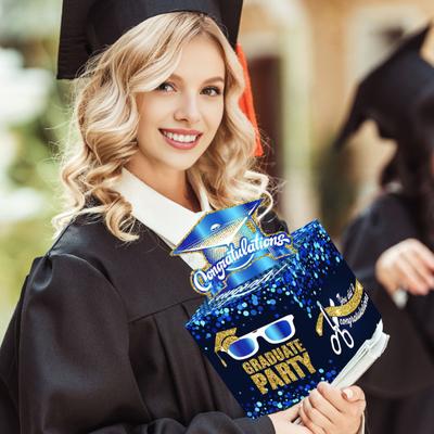 Graduation Gift Box Thick Paper Card Box for Graduation Party Decorations And Gift Card Holder Reusable Elegant Party Supplies Favor Box
