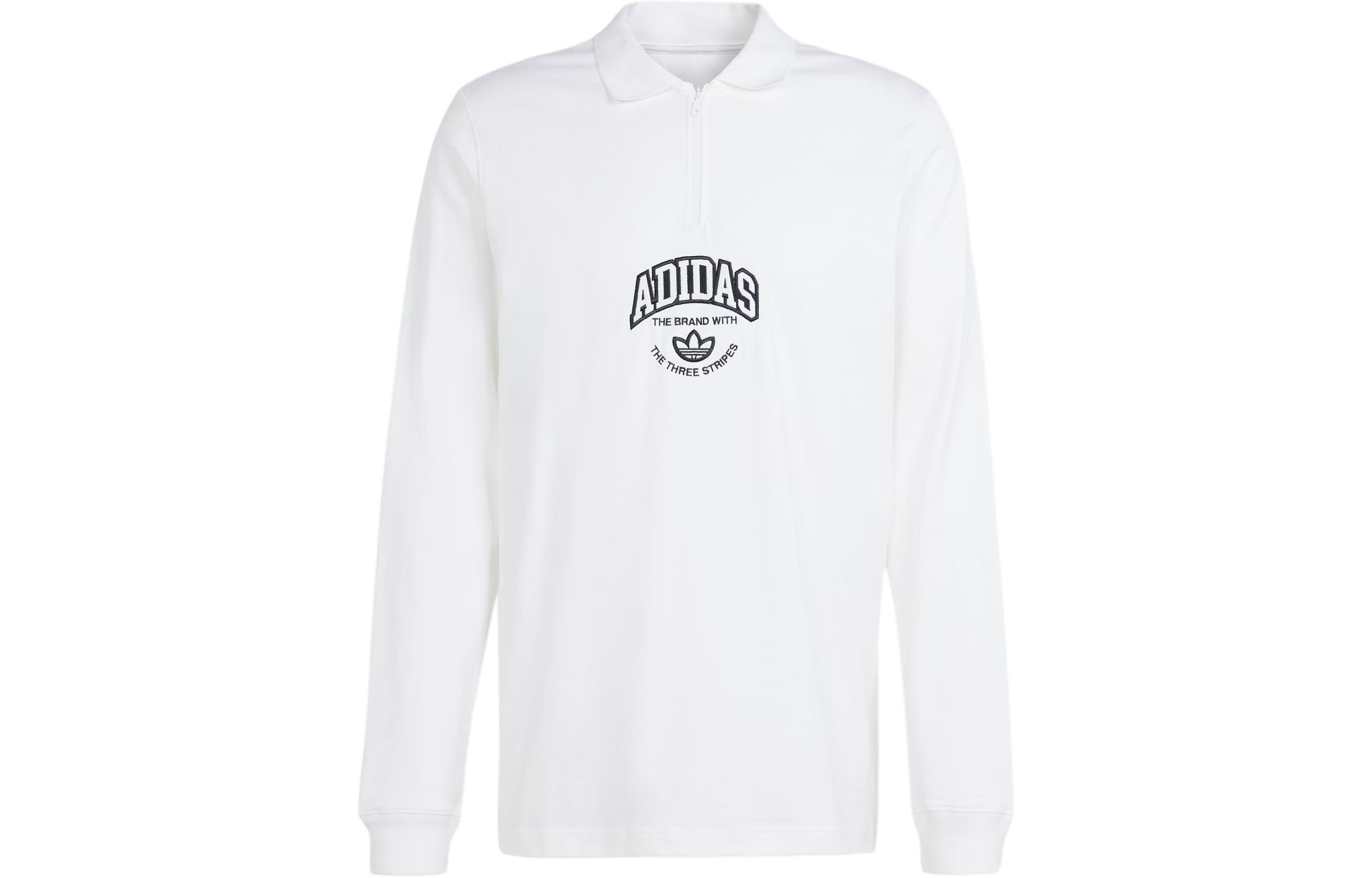Adidas Originals Vrct Long Sleeve Polo Shirt Polo Shirt Men s White IS2901 S