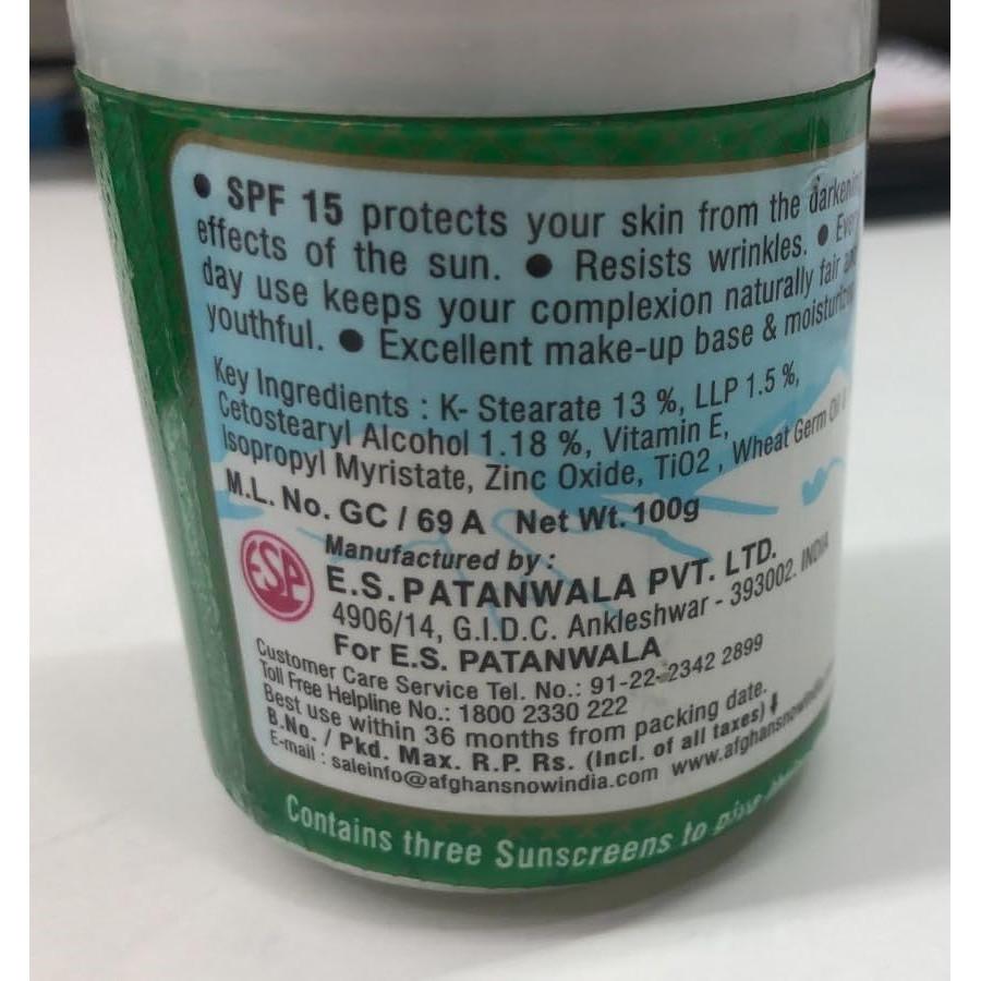 RSINC Afghan Snow Skin Cream from India (1x100 Gm) with Free Design Rakhi Y8-06X1-LG1G