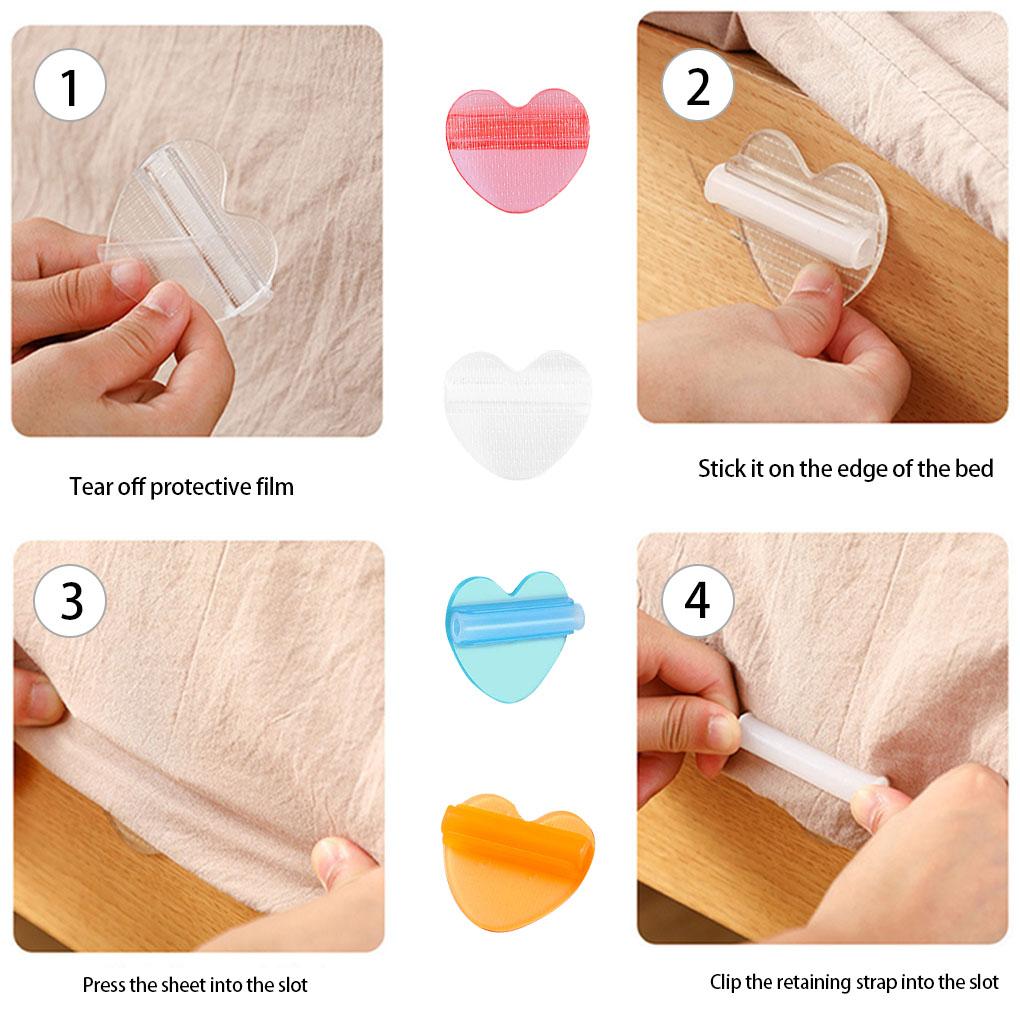 Bed Sheet Clips Antislip Bed Cover Detachable Fixing Bedclothes Clips for Household