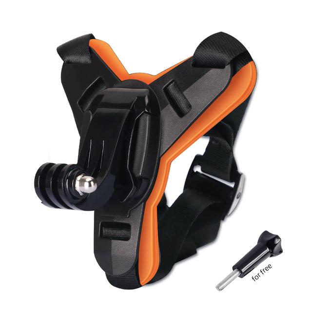 1pc Base Bracket Holder For Gopro Hero 10 9 8 6 5 Full Face Helmet Chin Mount Motorcycle Action Camera Accessories