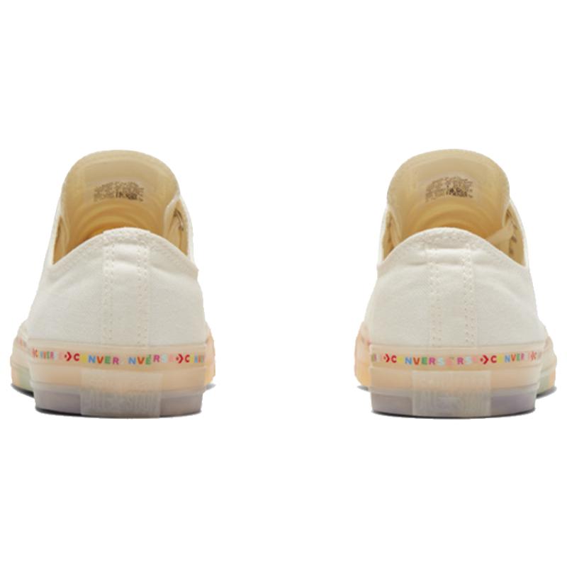 Converse Chuck Taylor All Star Classic Versatile Lightweight Low-top Canvas Shoes Unisex White Rainbow