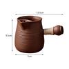 Chinese Ceramic Teapot Durable Tea Maker Kettle with Side Handle Tea Kettle for Restaurant Outdoor Hiking Household Hotel