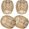 Weaving Design Woven Lampshade Hanging Light Fixture Vintage Lampshade Vintage Style Hanging Light Lampshade Living Room