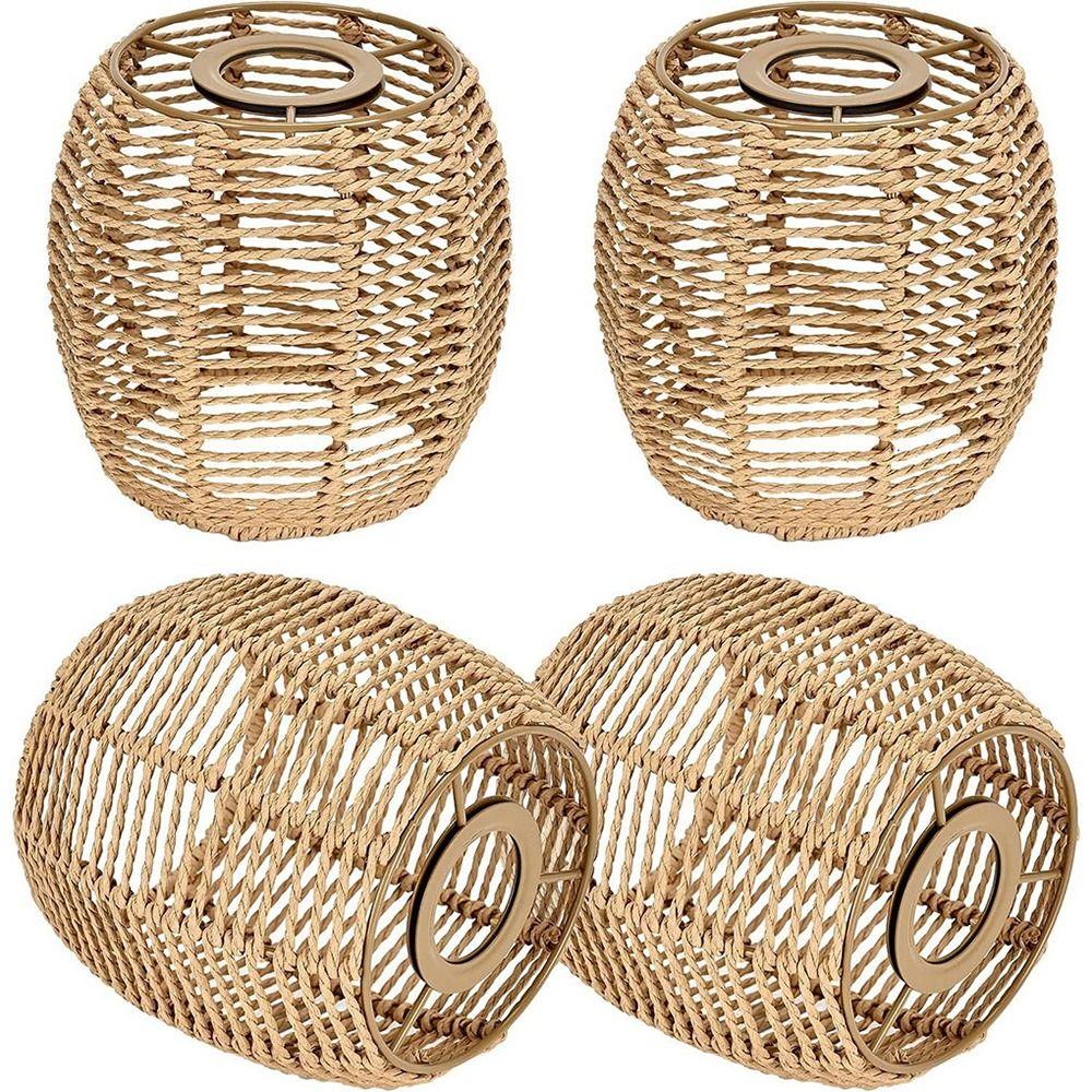 Weaving Design Woven Lampshade Hanging Light Fixture Vintage Lampshade Vintage Style Hanging Light Lampshade Living Room