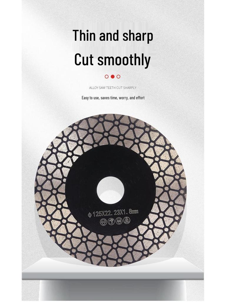 Dual-Use Football-Shaped Diamond Saw Blade for Cutting & Grinding Stone and Ceramic Tiles