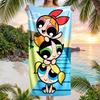 Powerpuff Fashion Beach Towel: Ideal for Summer Adventures Soft, Absorbent and Quick Drying Suitable for Swimming and Bathing