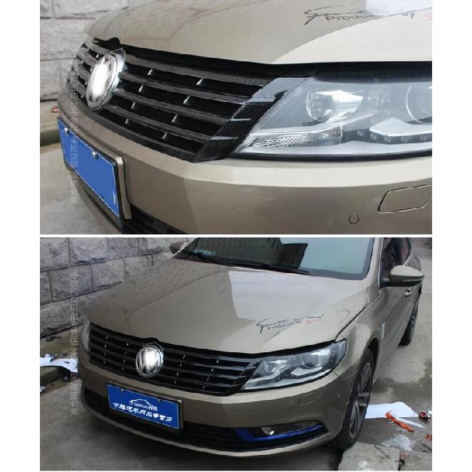 For Volkswagen VW CC 2013-2018 Intake grille Control Panel Door Handle Carbon Fiber Stickers Decals Car styling Accessorie