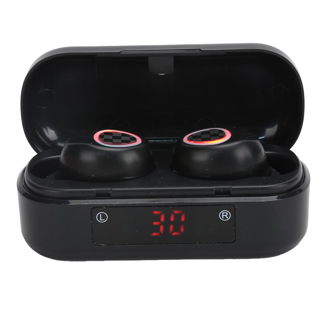V7 Wireless Bluetooth 5.0 Headset Stereo 8D HiFi Sound Earbuds with Charging Compartment