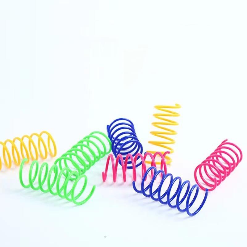 

Игрушки для кошек, широкая, прочная, тяжелая, пружинная игрушка для кошек, разноцветные пружины, спиральные пружины для кошек