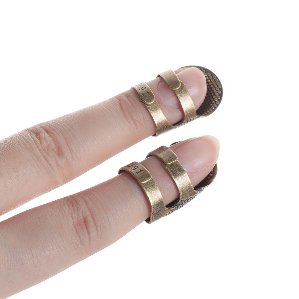 Dom DIY Rzemiosło Vintage Złota Metalowa Igła Naparstek Antyczny Pierścień Ochraniacz Na Palce