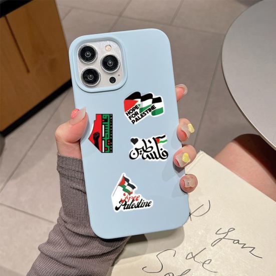50Pcs Free Palestine Stickers Cool Waterproof Vinyl Decal for Adults Teens Kids Cartoon Graffiti Sticker for Water Bottle Bike Guitar