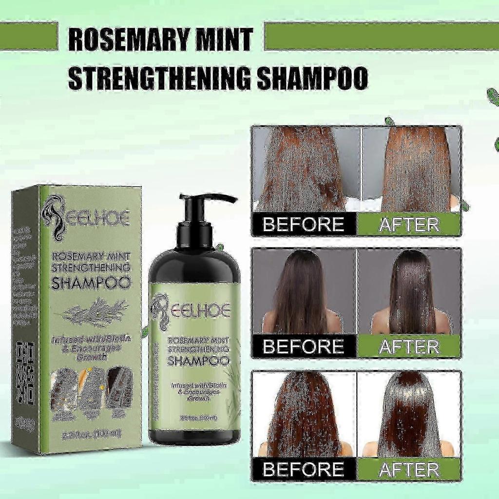 EELHOE rosemary mint shampoo moisturizing supple hair repair dry frizz refreshing shampoo hair care New Arrival S06