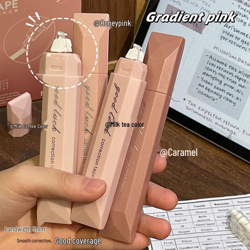 Gradient Pen-Style Correction Tape, Silent and Smooth, Large Capacity, Non-Breakable
