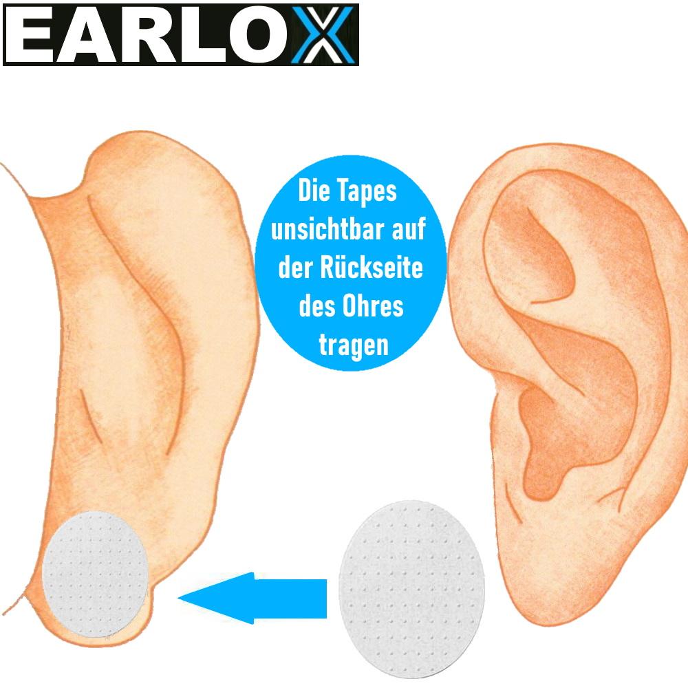EARLOX Earlobe Tapes Ohrlochschutz ausgeleierte Ohrläppchen gerissene Ohrlöcher
