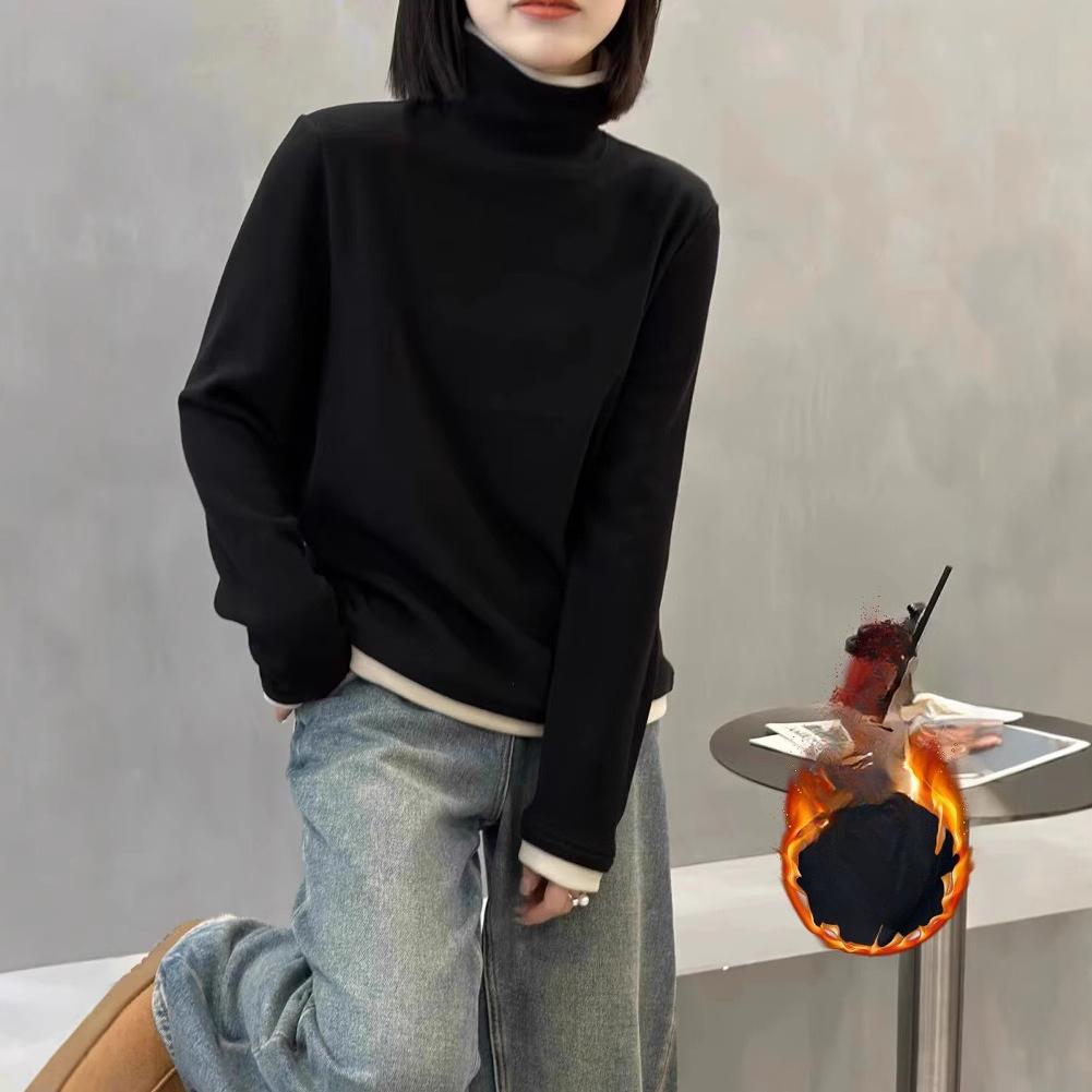 A Versatile Faux Two-piece Base Shirt for Autumn and Winter, A New Long-sleeved T-shirt