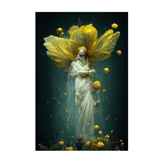 Raven Queen Sacral Redemption Posters and Prints Wall Art Pictures Flower People Canvas Painting Living Room Home Decor Cuadros