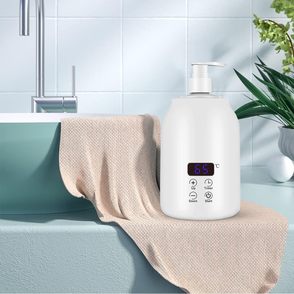 Electric Massage Oil Warmer With 2 Oil Bottle Dispensers For Salons And Spas