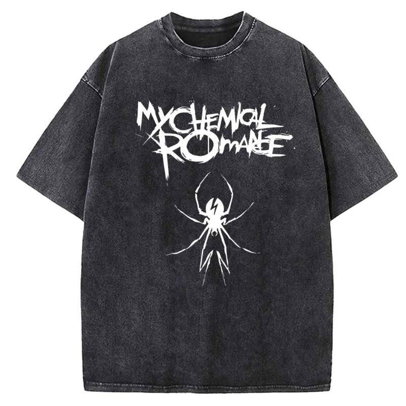 2025 Sommer My Chemical Romance Mcr Dead Herren T-Shirt Parade Punk Emo Rock Mode Y2K Top Damen Oversized T-Shirt Kleidung