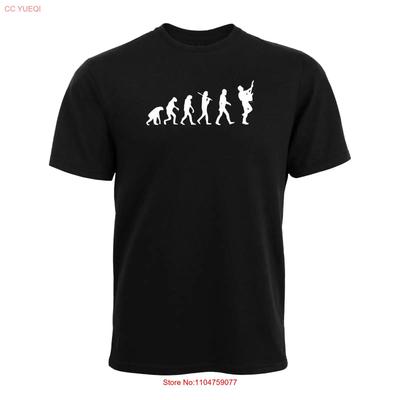 Guitarist Evolution Guitar Player Mens Cotton T Shirt Vintage Washed Slightly Stylish Unisex Casual Top For Everyday Wear