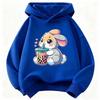 2026 Cute Rabbit Graphic Hoodie Kids Children's Sweatshirt Hoody for Boys Girls Casual Hoodies Clothes