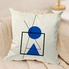 Abstract Lines Cushion Cover Soft Plush Fabric DoubleSided Printed Sofa Cushion Cover for All Seasons Home Decor Gift