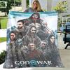 Game God of War Printed Blanket Picnic Blanket Warm Flannel Blankets Home Bed Linings Blankets for Beds Birthday Gift