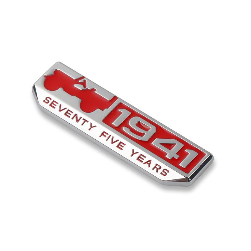 3D Metal JEEP 1941 Car Emblem Sticker Auto Body Trunk Badge Decal For JEEP Renegade Grand Cherokee Compass Wrangler Accessories AMO1