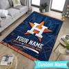 Custom NameHouston basketball Graffiti Carpet, Indoor Rug, Chair Rug, Living Rooms, Doormat Made From Polyester Home Decor Birthday Christmas Gifts
