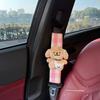 Line Art Puppy Car Seatbelt Plaid Shoulder Pad Car Decoration Couple's Universal Seatbelt Protector for All Seasons