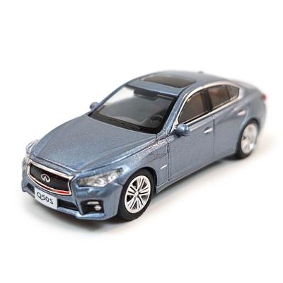 Paudi Model Infiniti Q50S Miniature Car Collection Blue Finished Product 1/64